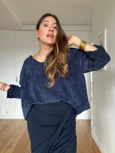 Charger l&#39;image dans la galerie, Blouse Angélique - versions velours ou lin manches courtes ou longues