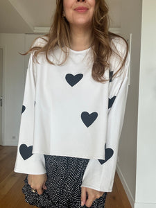 PRECOMMANDE Sweats Angélique tissus imprimés French Terry