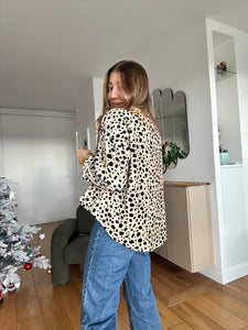 Pull doudou imprimé dalmatien