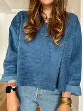 Charger l&#39;image dans la galerie, Blouse Angélique - versions velours ou lin manches courtes ou longues