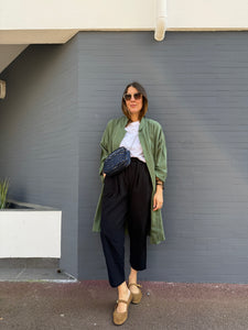 Pantalon « Carrot Pant » Juniper coton plumetis noir taille M