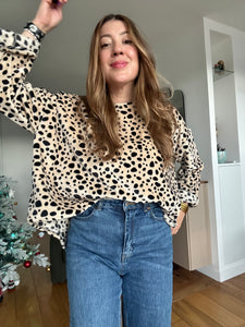 Pull doudou imprimé dalmatien