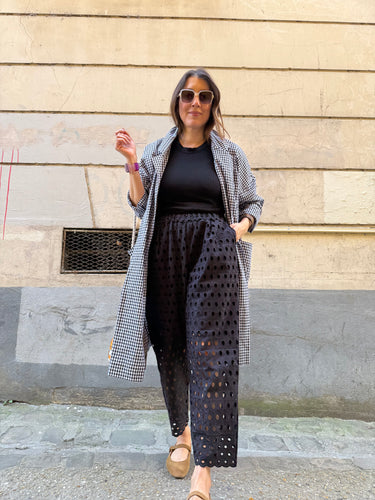 Pantalon « Carrot Pant » Juniper broderie anglaise ajourée taille S