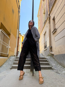 Pantalon « Carrot Pant » Juniper broderie anglaise ajourée taille S