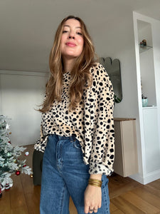 Pull doudou imprimé dalmatien