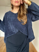 Charger l&#39;image dans la galerie, Blouse Angélique - versions velours ou lin manches courtes ou longues