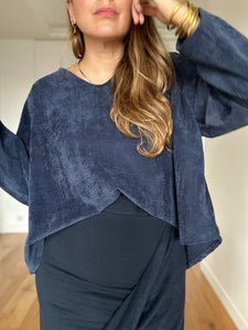 Blouse Angélique - versions velours ou lin manches courtes ou longues