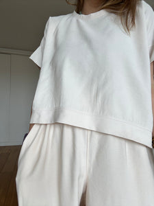 Ensemble Albany et Roxie twill de viscose écru ou noir
