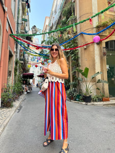Pantalon Albany popeline coton colorées