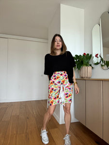 Jupe Jersey coton fleuri Mila