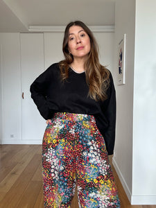 Blouse Angélique - versions velours ou lin manches courtes ou longues