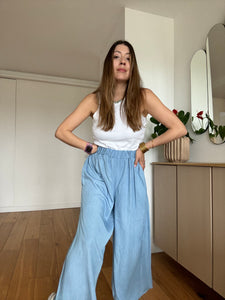Ensemble Albany et Roxie chambray bleu ciel
