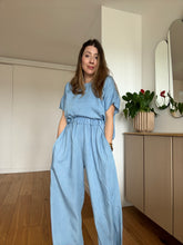 Charger l&#39;image dans la galerie, Ensemble Albany et Roxie chambray bleu ciel