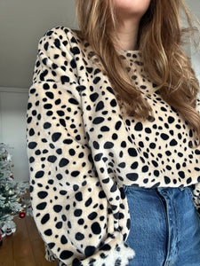 Pull doudou imprimé dalmatien