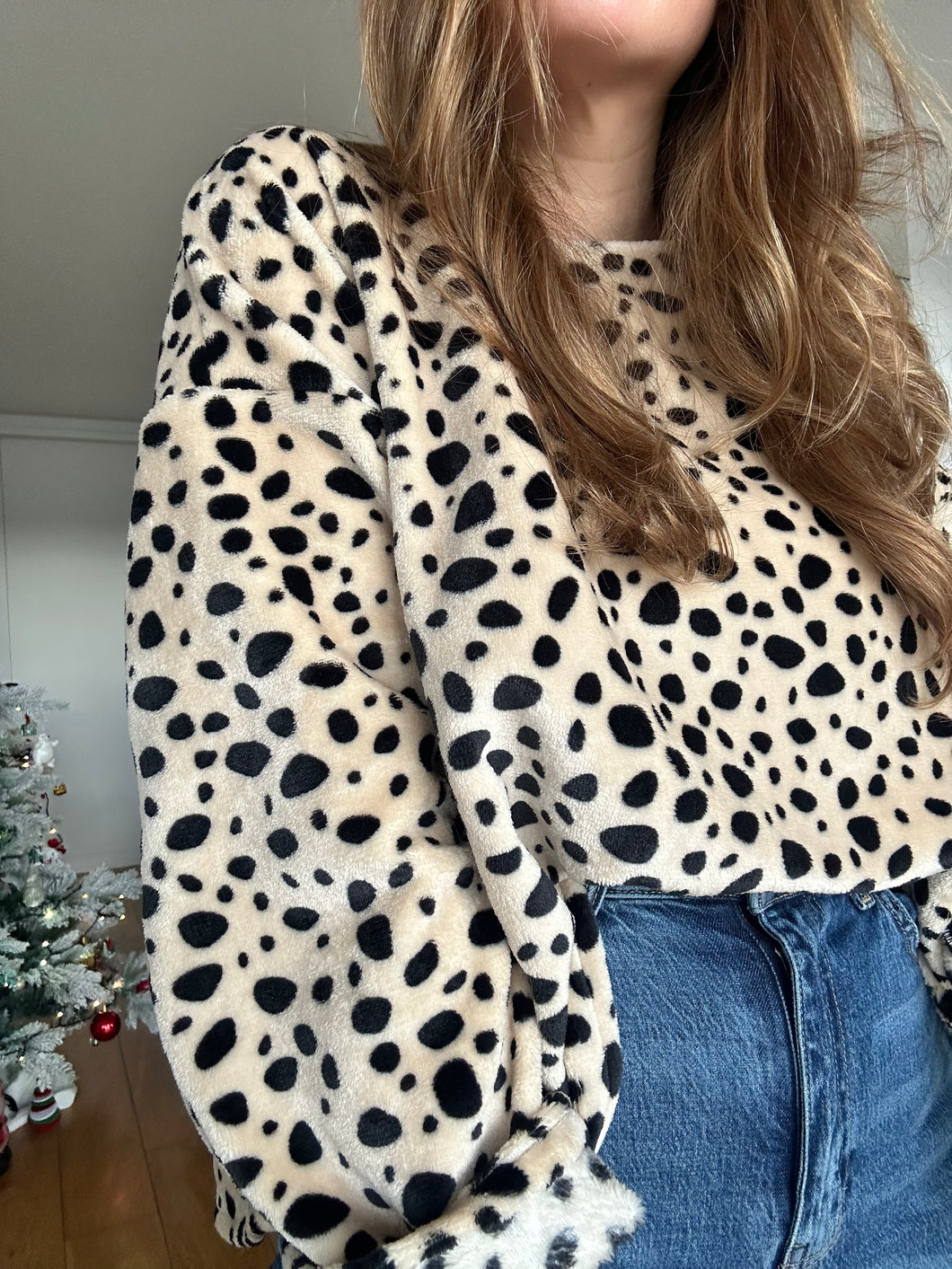 Pull doudou imprimé dalmatien