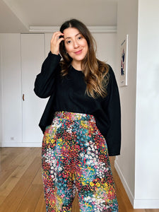 Blouse Angélique - versions velours ou lin manches courtes ou longues