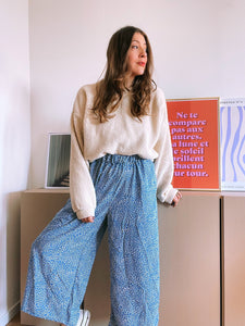 Pantalon Albany popeline coton colorées