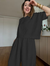 Charger l&#39;image dans la galerie, Ensemble Albany et Roxie twill de viscose écru ou noir
