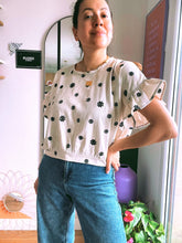 Charger l&#39;image dans la galerie, Crop Top Roxie lin viscose brodé