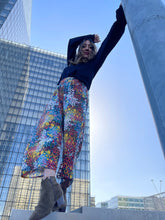 Charger l&#39;image dans la galerie, Pantalon Albany viscose fleurs multicolores