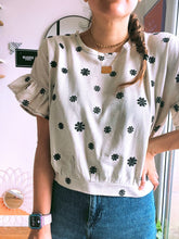 Charger l&#39;image dans la galerie, Crop Top Roxie lin viscose brodé