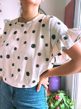 Charger l&#39;image dans la galerie, Crop Top Roxie lin viscose brodé